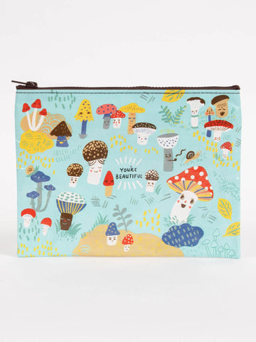 "You're Beautiful" Medium Zipper Pouch