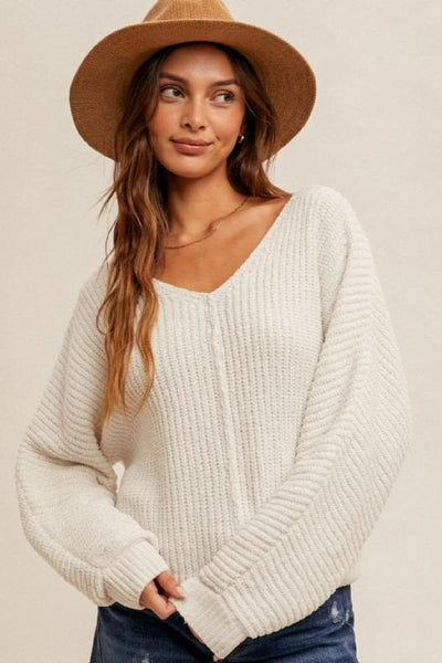 Shimmer V-Neck Sweater