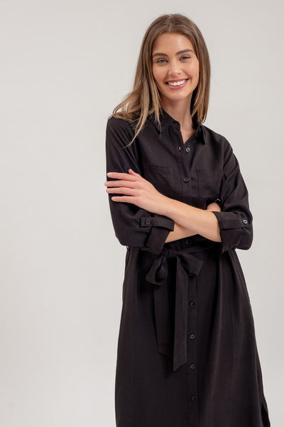 Carolyn Button Up Shirt Dress