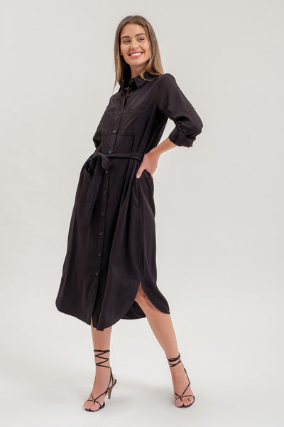 Carolyn Button Up Shirt Dress