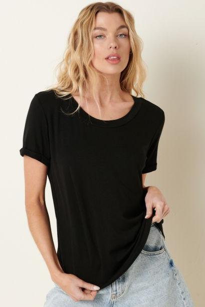 Bamboo Casual T Shirt - Black