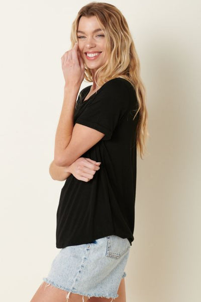 Bamboo Casual T Shirt - Black