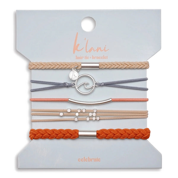 Hair Tie Bracelets - Celebrate