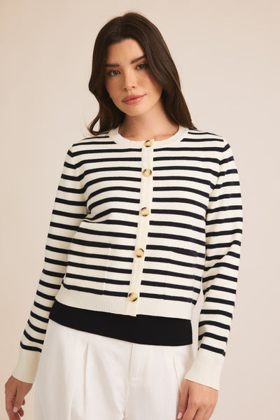 Marie Striped Cardigan