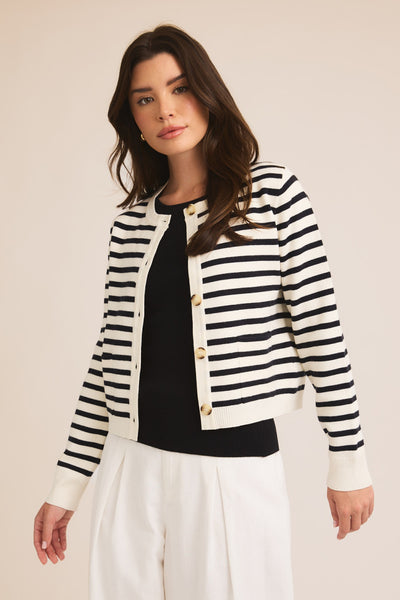 Marie Striped Cardigan