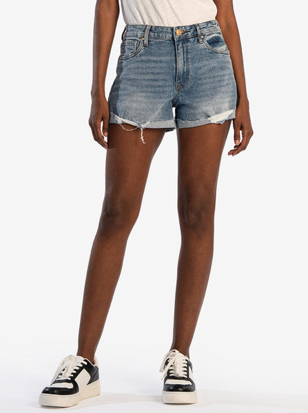 Kut from the Kloth - Roll-Up Denim Shorts