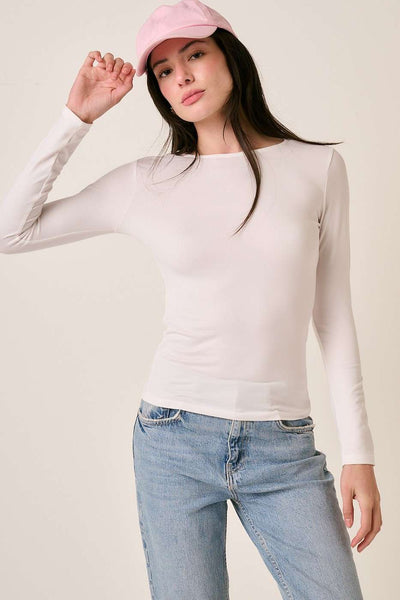 Long Sleeve Layering Tee - Off White