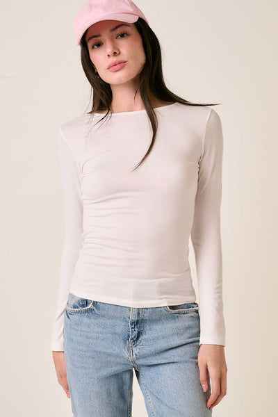 Long Sleeve Layering Tee - Off White