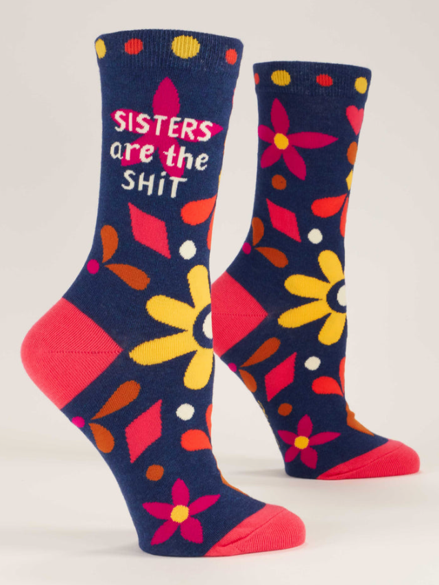 Sisters Are the Shit - Women's Crew Socks