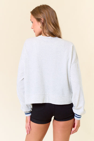 "Weekend" Patch Sweatshirt