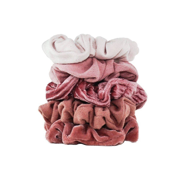 Velvet Scrunchies - Blush + Mauve