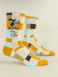 7th Grader for Life - Men's Crew Socks