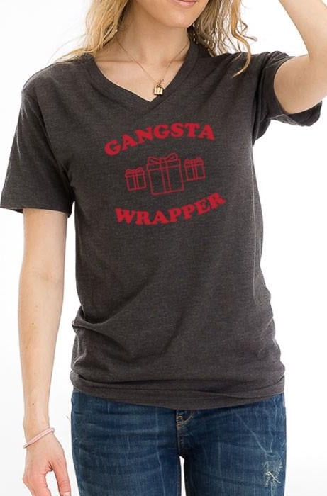 "Gangsta Wrapper" Graphic Tee - Plus