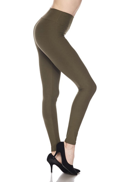 High Rise Leggings - Charcoal Gray